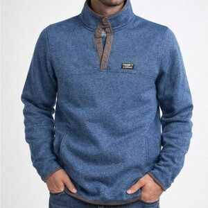 an L.L.Bean Men's Sweater Fleece Pullover blue xl